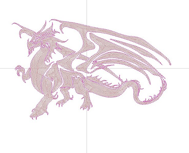 dragon fill toolpath