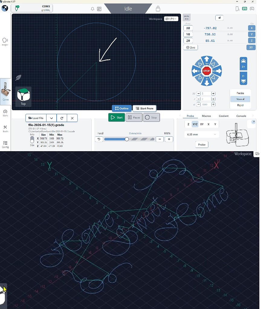 Hoping to manually set XY center in gSender - ❓ Question - Sienci