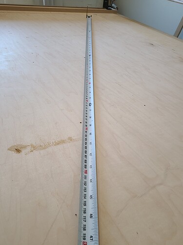 left rear  to right front squaring measurement