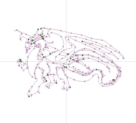 dragon outline toolpath