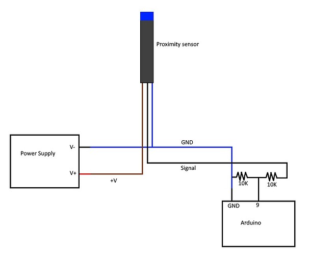 Proximity Sensor wiring attempt