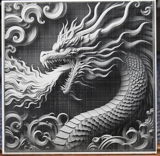dragon on tile