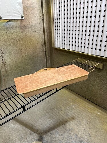 6 Tray topside being finished