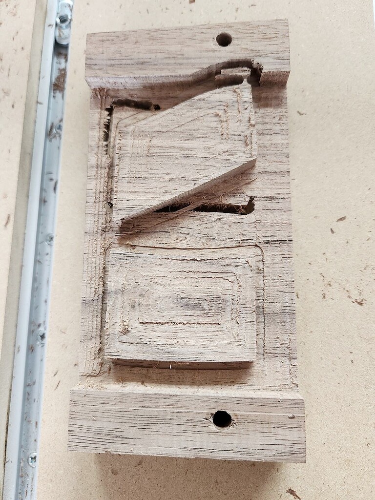 A definite case of Z axis digging in... bit slipped in collet 💥